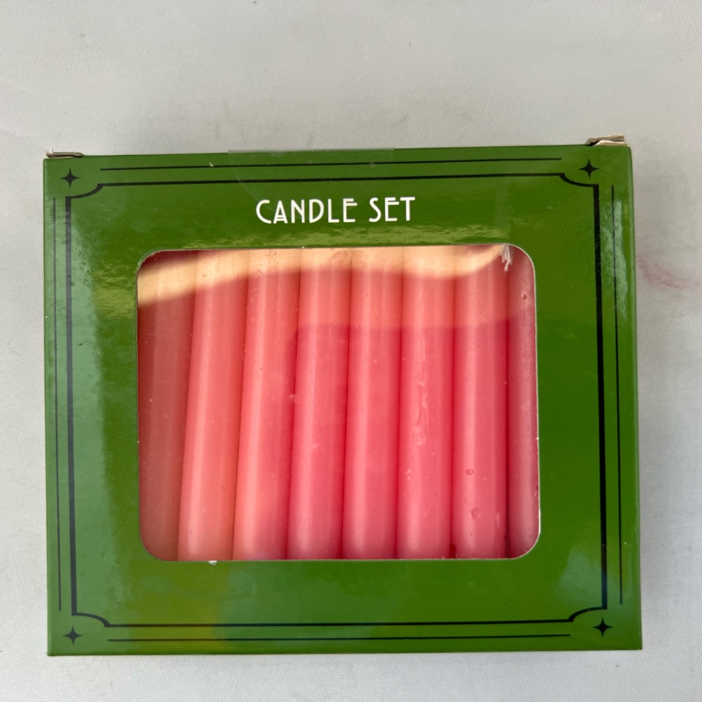 Mini Spell Chime Ritual Candle Pink Set